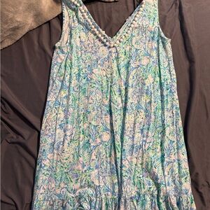 Lilly Pulitzer Multicolor Pom-Pom Trim Dress